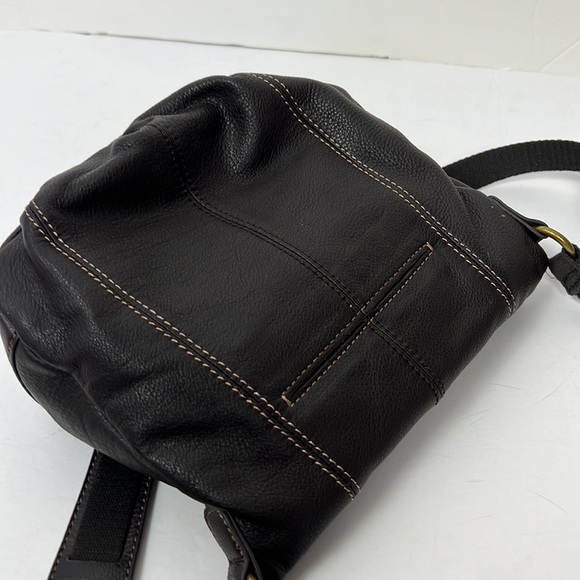 The Sak Leather Crossbody Satchel Boho Bohemian Purse Bag Zip Brown Deena Flap - Picture 6 of 10